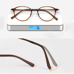 Zerosun Tungsten Titanium Eyeglasses Frames Women Oval Glasses Men Optical Eyewear Spectacles Male Ultralight Fake