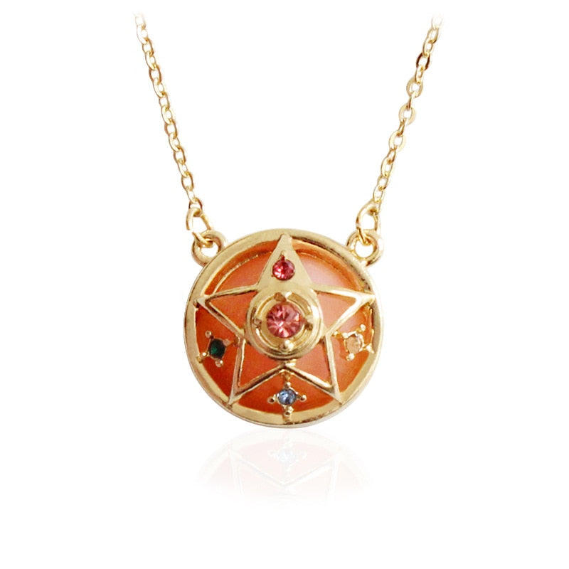 fashion jewelry accessories card captor sailor moon star necklace