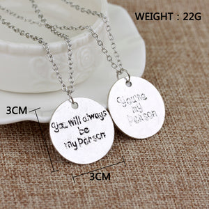 greys anatomy you are my person you will always be my person lovers necklace best friends necklace friends jewelry 2 pcs/set