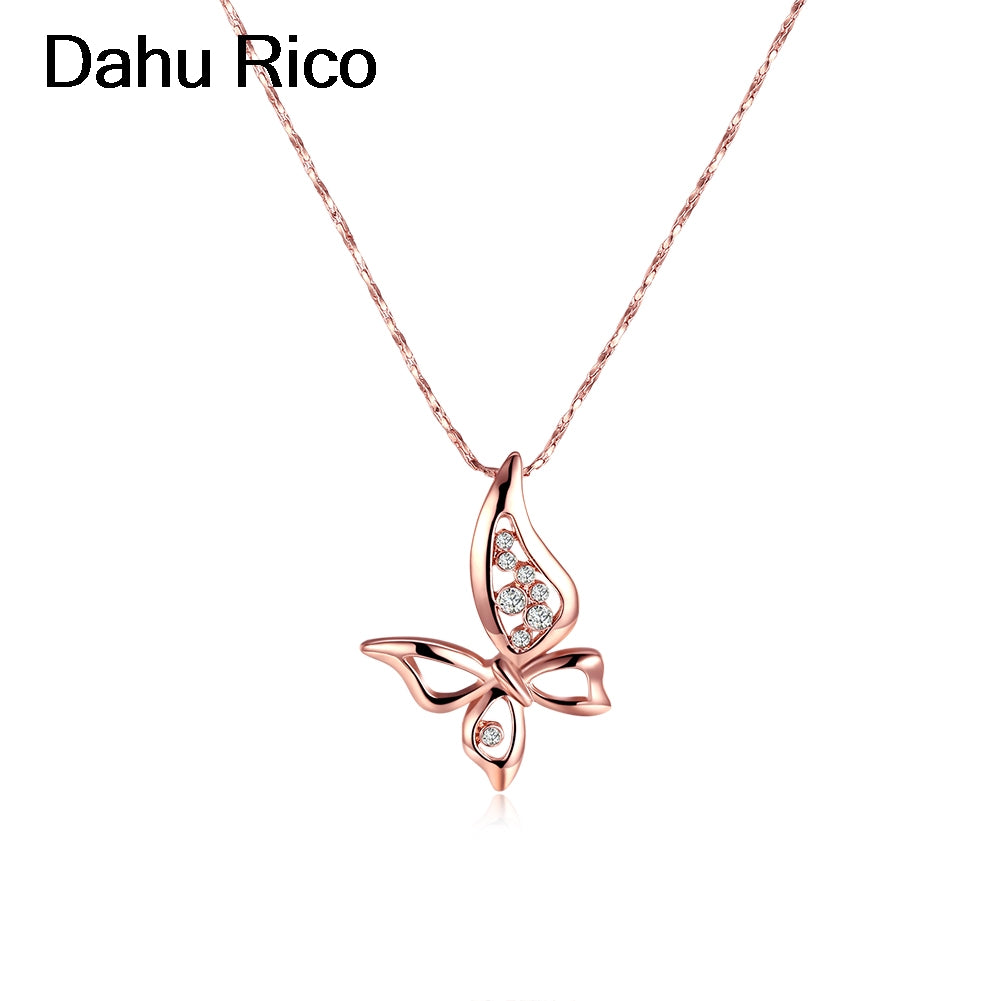 neckless kettingen pingente orecchini pendenti women lesbian blancos rhinestones rose gold filled gold plate necklaces