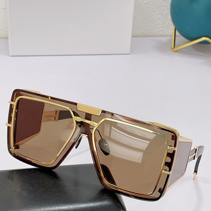 Louis Vuitton Square Gold Frame Men's Sunglasses